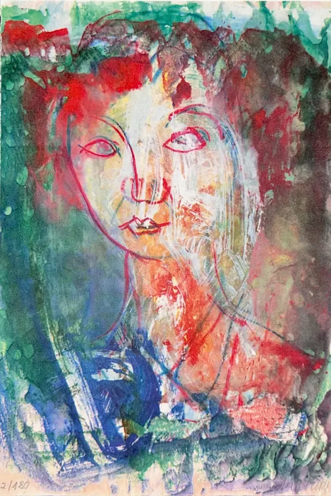 Mädchen in Venice - (Farblithographie / 2012, num. u. signiertes Blatt, Auflage 180 Ex.)