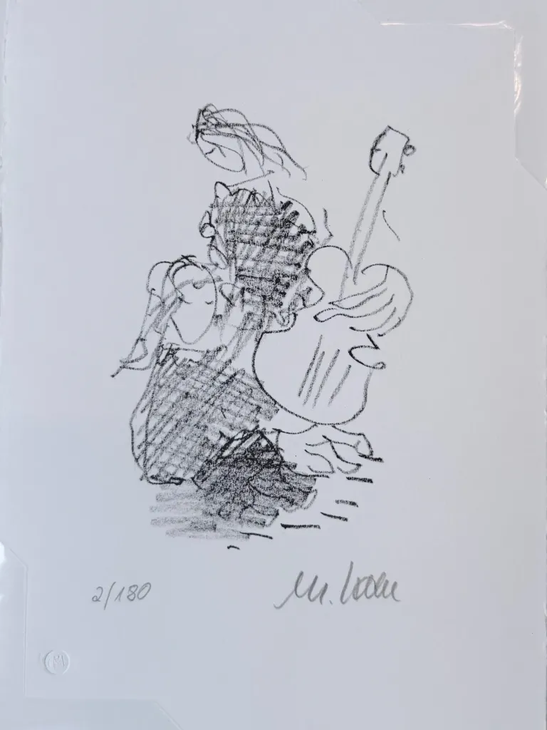 Kleines Duo - (Lithographie / num. u. signiertes Blatt, Auflage: 180 Ex.)