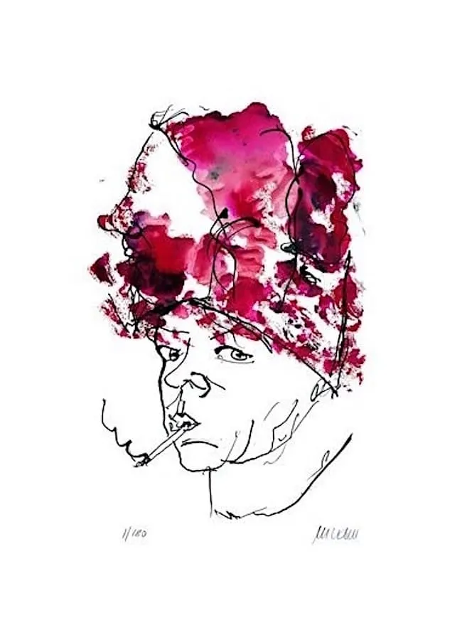 Charity Lady - (Farblithographie / 2012, num. u. signiertes Blatt, Auflage: 180 Ex.)