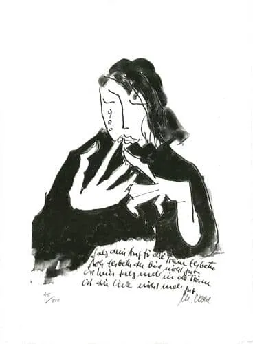 Elsbeth - (Lithographie / num. u. signiertes Blatt, Auflage: 120 Ex.)