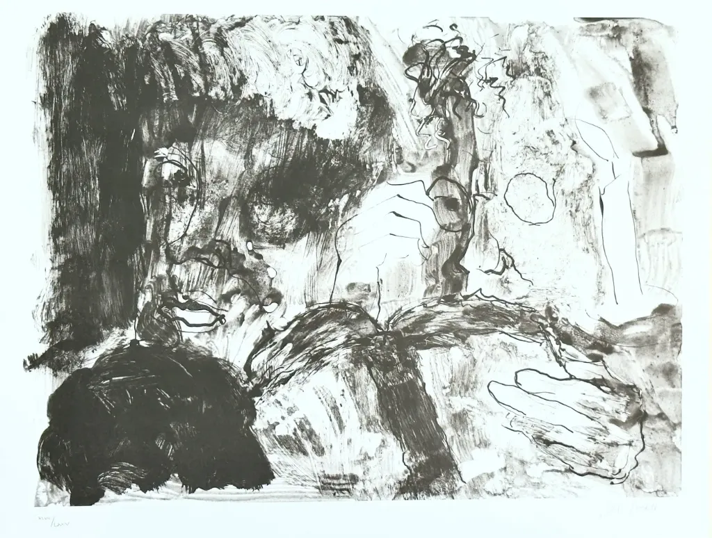 Licht und Finsternis - (Zyklus "Der Urfaust") - (Lithografie / 2003, num. u. signiertes Blatt, Auflage: 75 Ex.)
