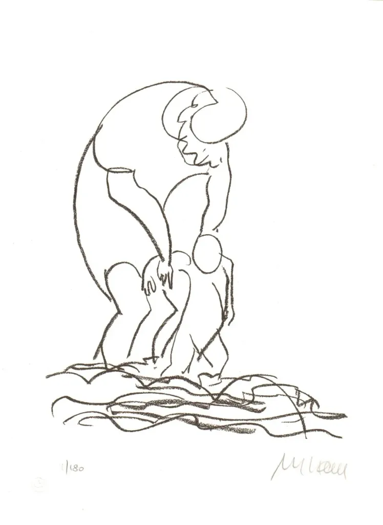 Am Meer - (Lithographie / 2018, num. u. signiertes Blatt, Auflage: 180 Ex.)