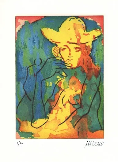 Endstation Sehnsucht - (Farbradierung / 2016, num. u. signiertes Blatt, Auflage: 200 Ex.)