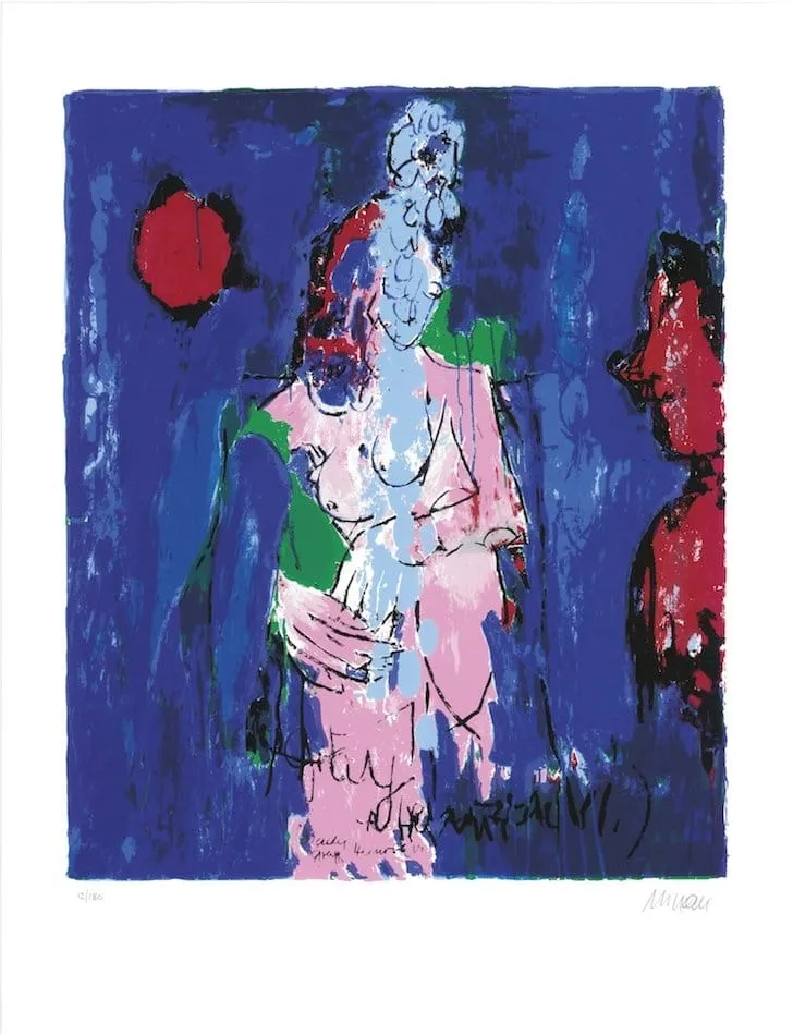 Lady Gray - Heinrich VI. - (Zyklus "Shakespeares Mädchen und Frauen") -(Siebdruck in neun Farben / 2018, num. u. signiertes Blatt, Auflage: 180 Ex.)