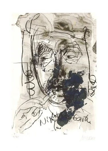 Selbst in ´Night on Earth´ - (Giclée-Print / 2017, num. u. signiertes Blatt, Auflage: 180 Ex.)