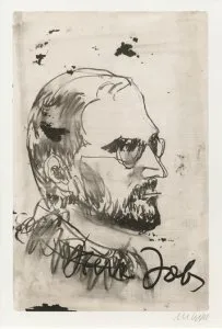 Steve Jobs - (Farblithographie / 2014, num. u. signiertes Blatt, Auflage: 180 Ex.)