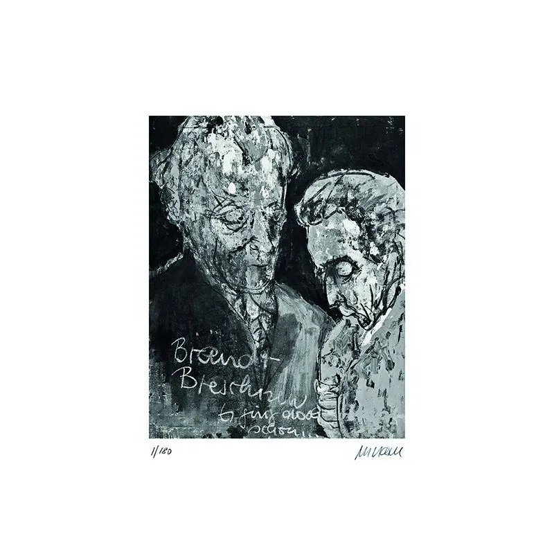 Brandt / Breschnew - Es ging doch schon ... - (Giclée-Print / 2020, num. u. signiertes Blatt, Auflage: 180)