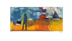 Sylt - (Farbradierung / 2017, num. u. signiertes Blatt, Auflage: 200 Ex.)