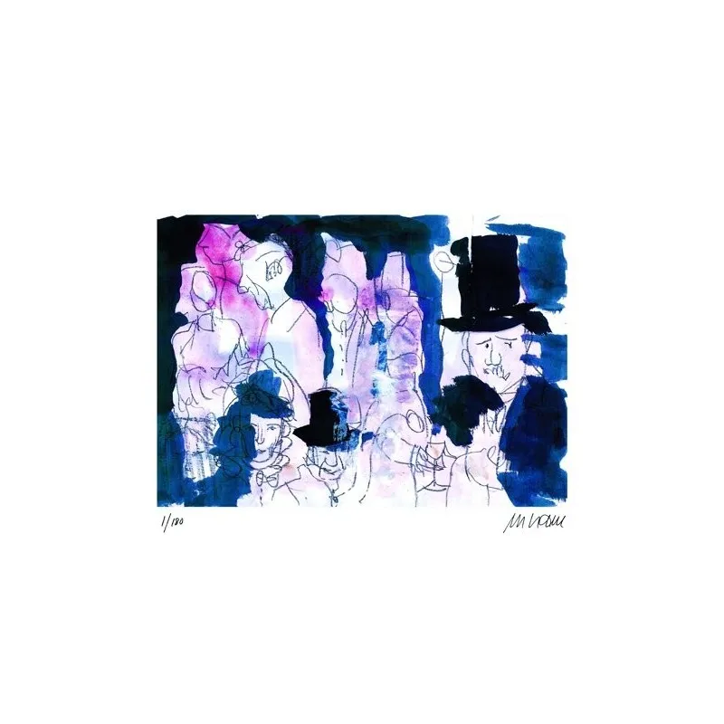 Die Buddenbrooks – Illustre Gesellschaft - (Giclée-Print / 2015, num. u. signiertes Blatt, Auflage: 180 Ex.)