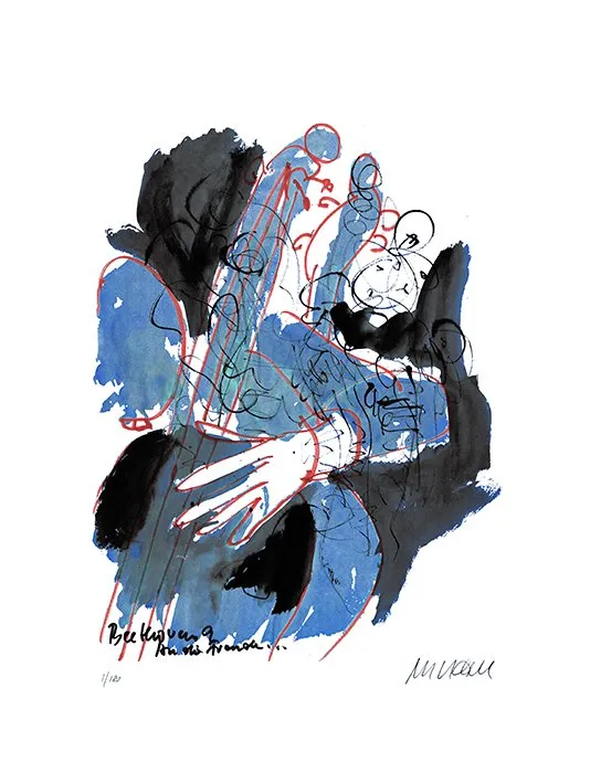 Beethoven - An die Freude - (Giclée-Print / 2020, num. u. signiertes Blatt, Auflage: 180)