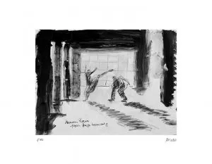 Matrix - Keanu Reeves vs. Hugo Weaving - (Giclée-Print / 2020, num. u. signiertes Blatt, Auflage: 180 Ex.)