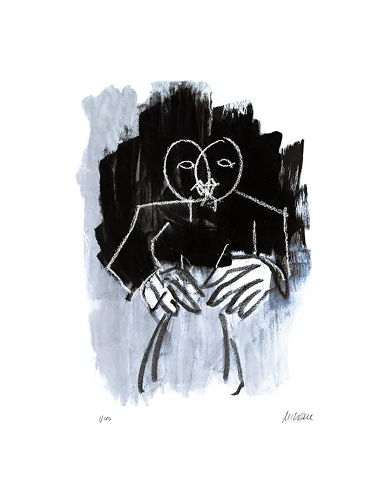 Doppelportrait - (Giclée-Print / 2020, num. u. signiertes Blatt, Auflage: 180 Ex.)