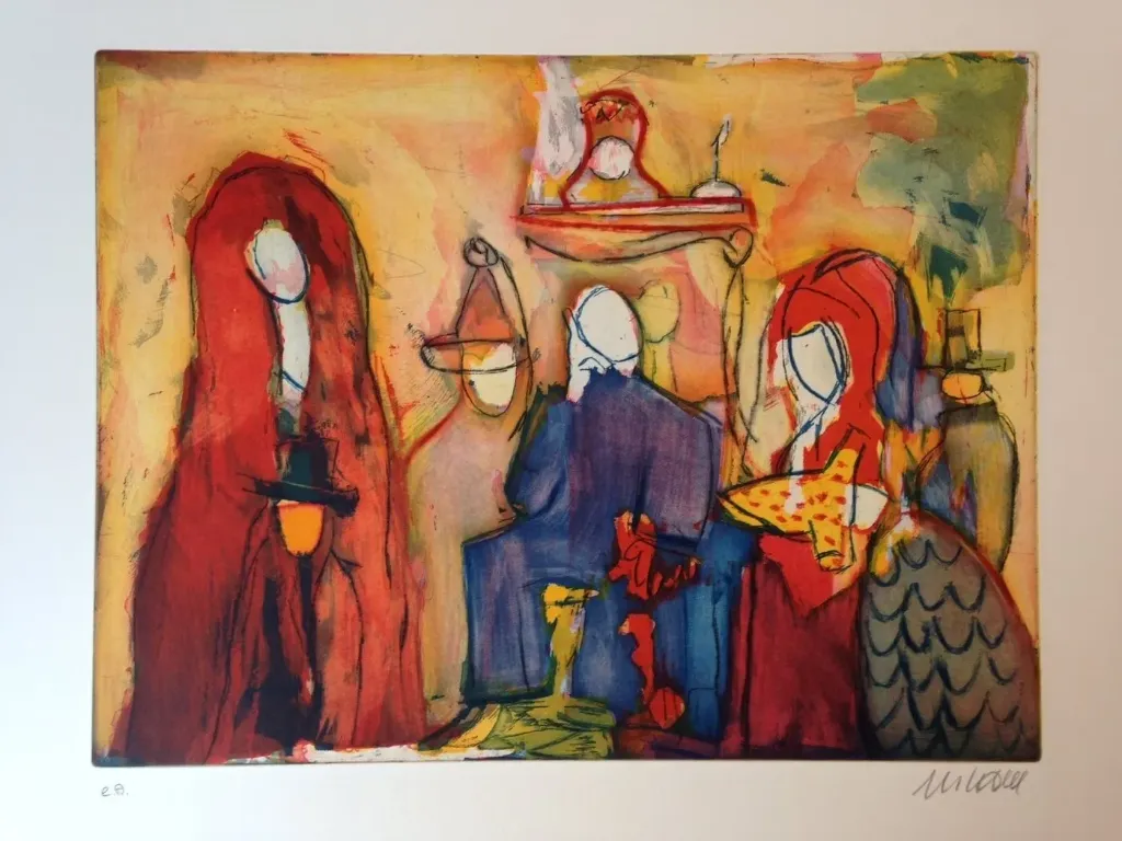 Buddenbrooks - (Farbradierung / 2013, num. u. signiert, Auflage: 200 Ex.)