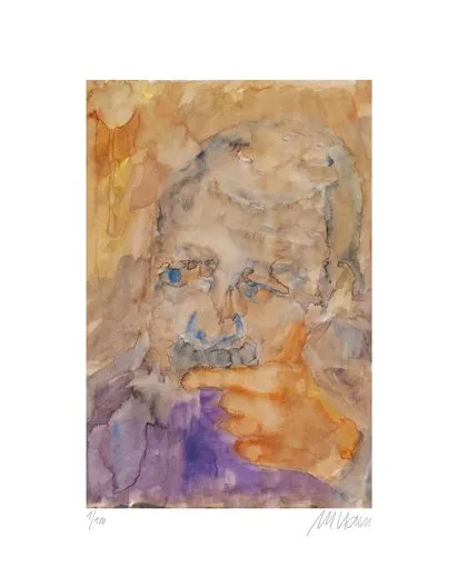 Selbst - (Farblithographie / 2012, num. u. signiertes Blatt, Auflage: 180 Ex.)