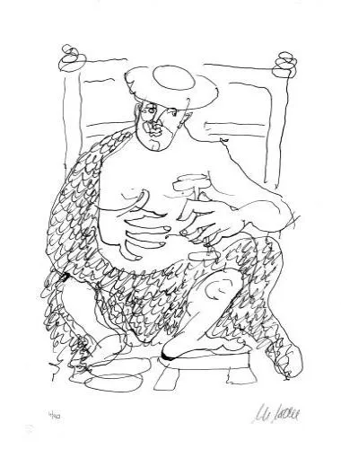 Shorty aus San Pedro - (Lithographie / 2003, num. u. signiertes Blatt, Auflage: 90 Ex.)