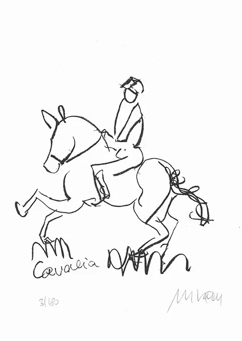 Cavalia Horse Show - (Lithographie / 2021, num. u. signiertes Blatt, Auflage: 180 Ex.)