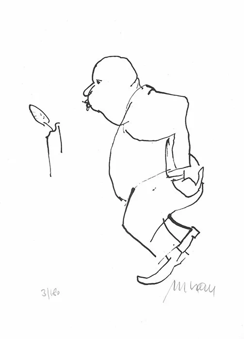 Die Kerze - (Lithographie / 2021, num. u, signiertes Blatt, Auflage: 180 Ex.)