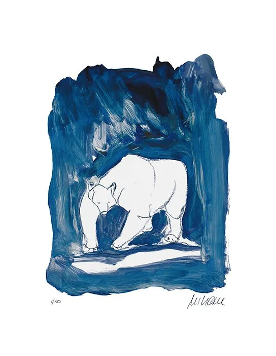 Auf leisen Sohlen - (Giclée-Print / 2018, num. u. signiertes Blatt, Auflage: 180 Ex.)