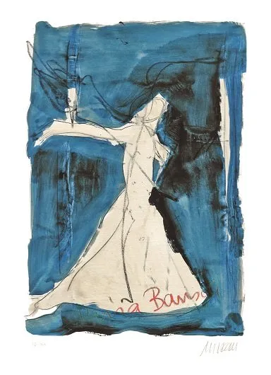 Pina Bausch - Es kann fast alles Tanz sein - (Giclée-Print / 2017, num. u. signiertes Blatt, Auflage: 180 Ex.)