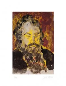 Johannes Brahms - (Farblithographie / 2012, num. u. signiertes Blatt, Auflage: 180 Ex.)