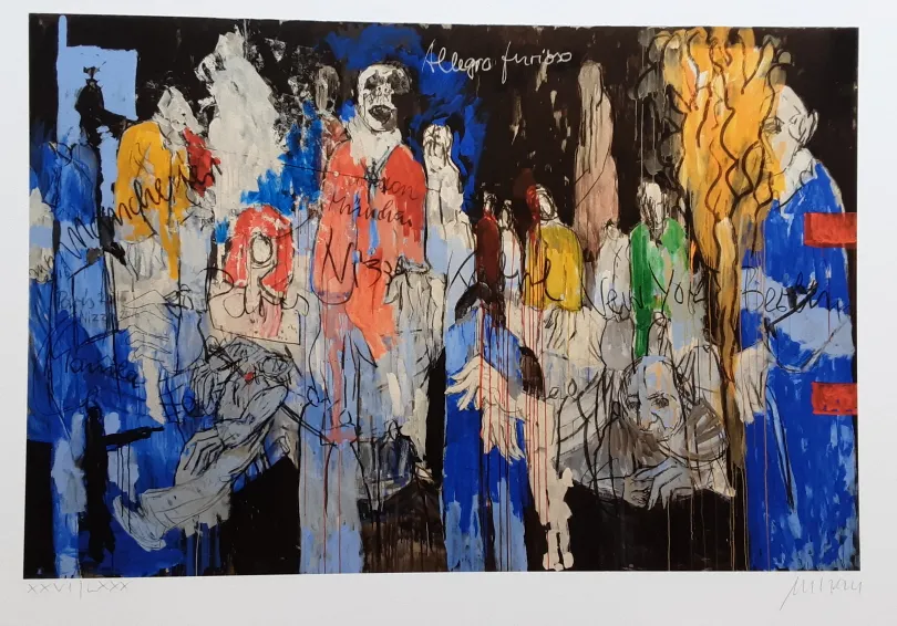 Alle Kunst will Musik werden - (Mappe mit 3 Giclee-Grafiken / 2021, num. u. signiert)