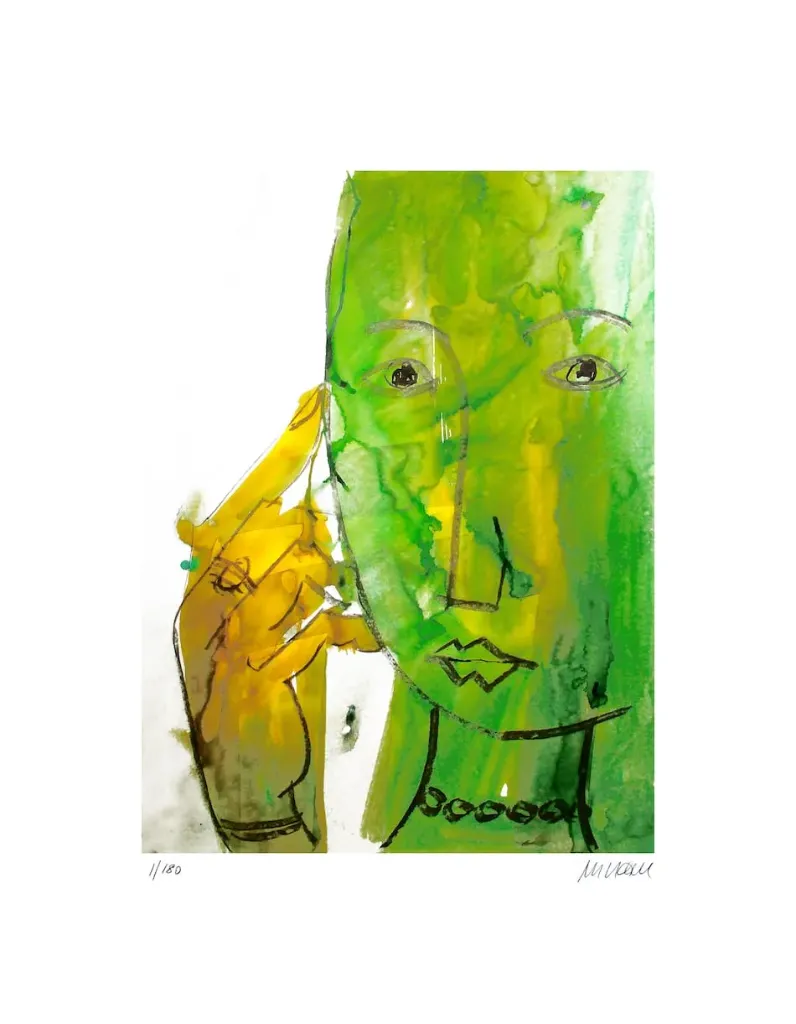 Frau mit Halskette (Giclée-Print / num. u. signiertes Blatt, Auflage: 180)