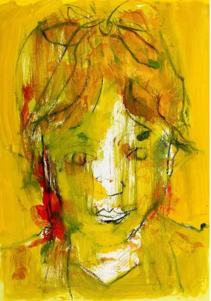 Mädchen mit roter Schleife (Giclée-Print / 2010, num. u. signiertes Blatt, Auflage:  120 Ex.)