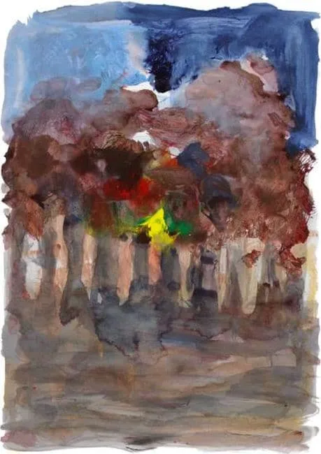 Allee im Zwielicht - (Giclée-Druck / 2013, signiertes u. num. Blatt, Auflage:  180)