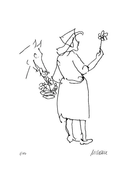 Blumenfreunde - (Lithographie / 2020, "épreuves d’artiste"-Druck, signiert)