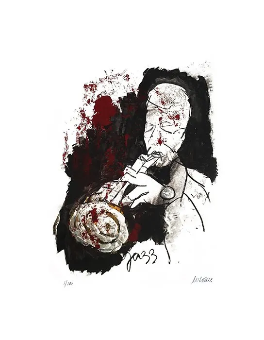 Trompeter - (Giclée-Print / 2022, num. u. signiertes Blatt, Auflage: 180 Ex.)