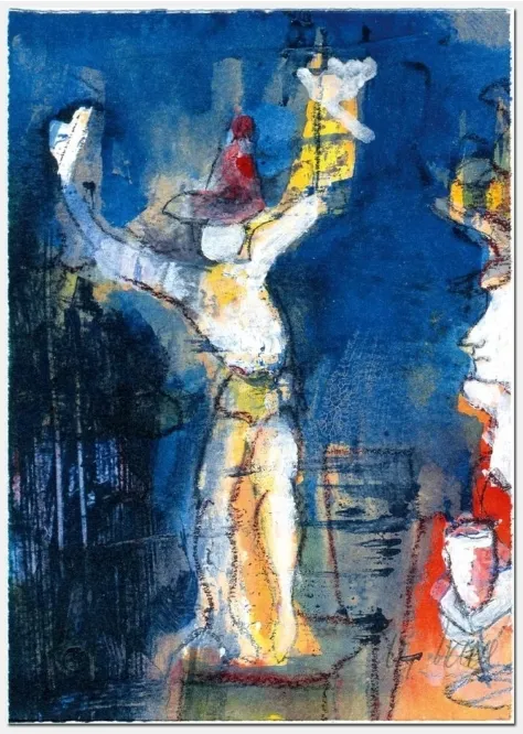 Best wishes - (Farblithographie / signiertes, nicht num. Blatt, Auflage: 200 Ex.)