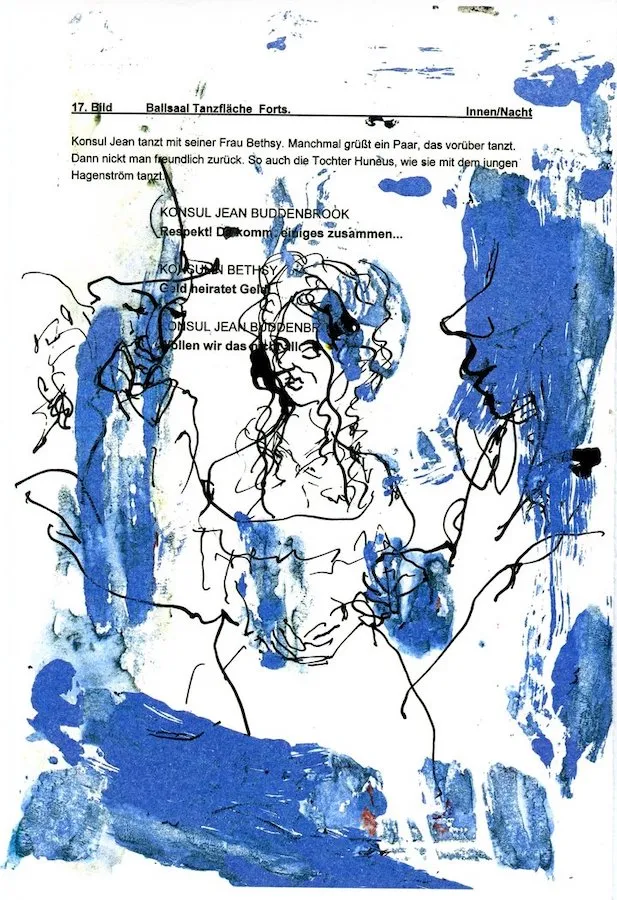 Auf dem Ball - (Farblithographie / num. u. signiertes Blatt, Auflage: 180 Ex.)