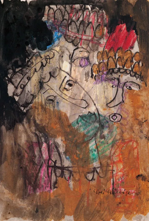 Drei Könige- (Farblithographie / num. u. signiertes Blatt, Auflage 180 Ex.)