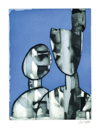 Kopfgeburt I - (Farbradierung / num. u. signiertes Blatt, Auflage: 200 Ex.)