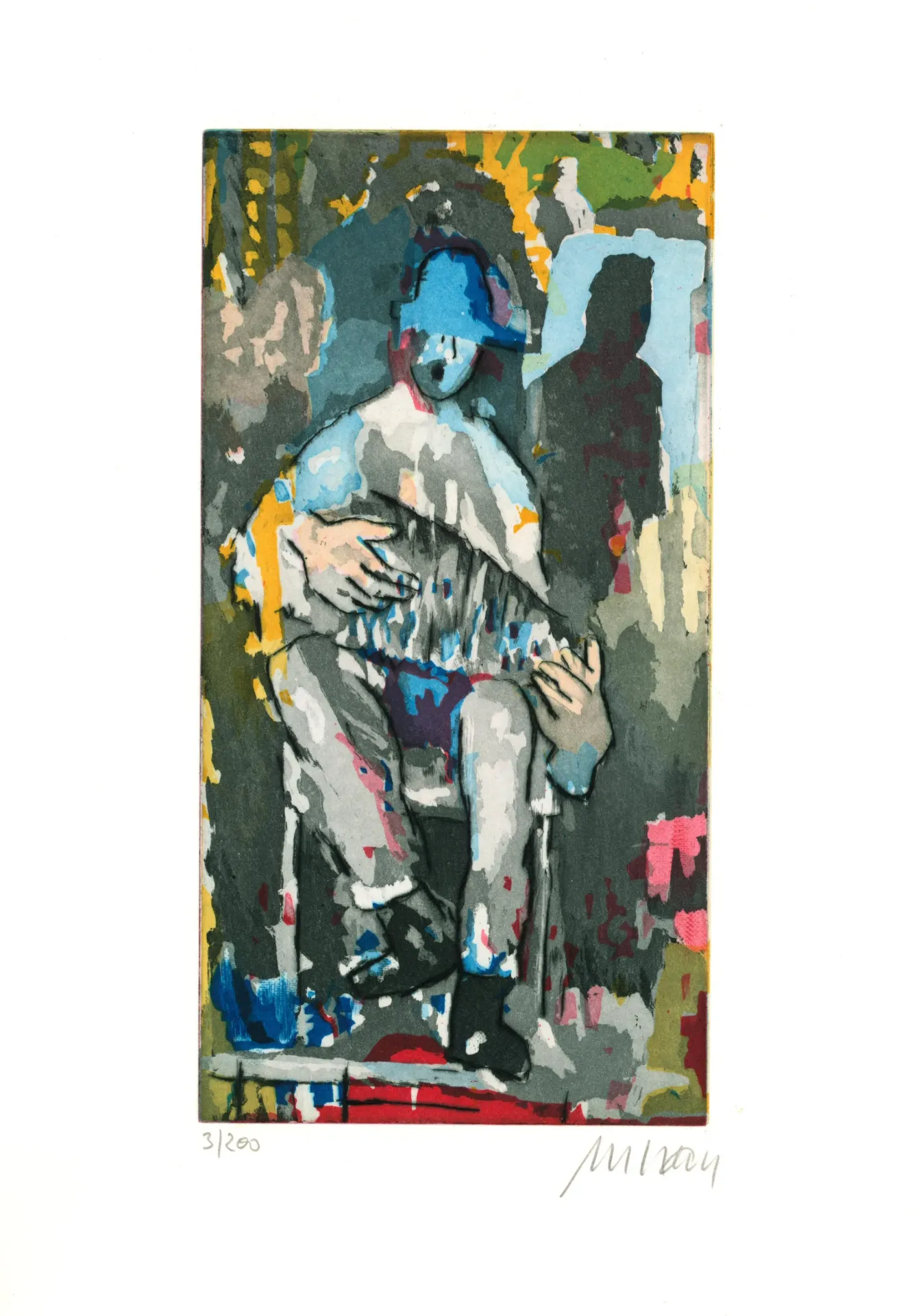 Bandoneon meets Tango - (Farbradierung / num. u. signiertes Blatt, Auflage: 200 Ex.)